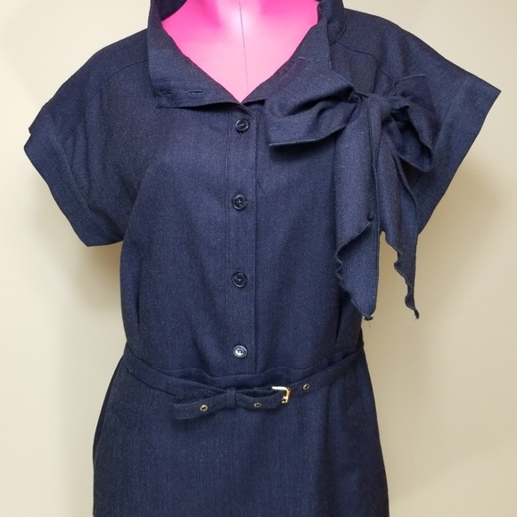 Moschino Love Side Bow Midi Desk to Dinner Dress - Picture 3 of 7